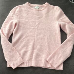 L.L. Bean Women's Light Pink Crew Neck Sweater